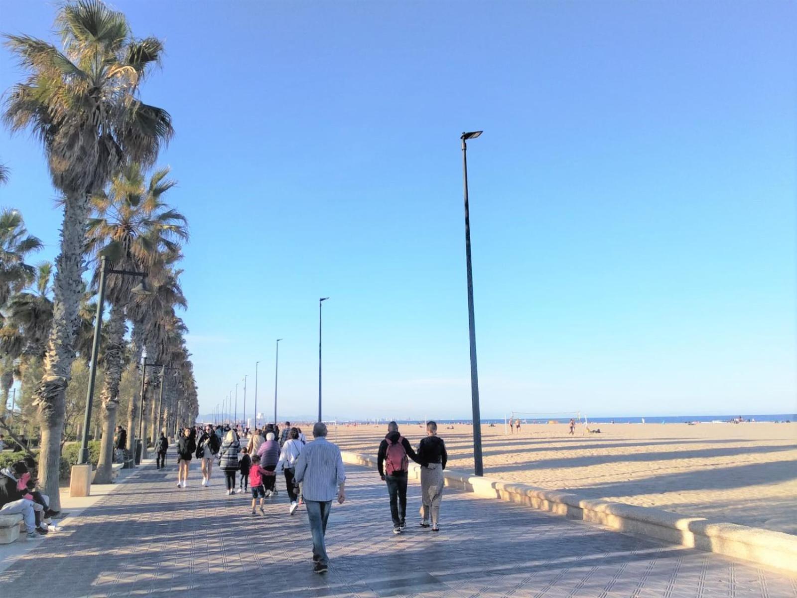 Apartamento Valencia Malvarrosa Luaran gambar